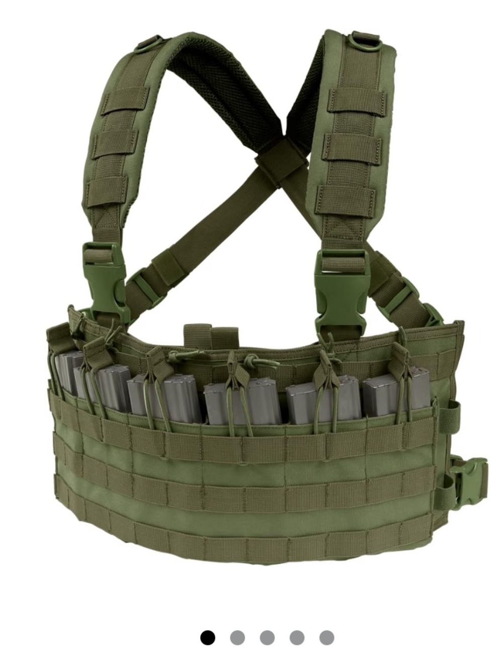 Modular Olive Chest Rig Harness for Men - Airsoft